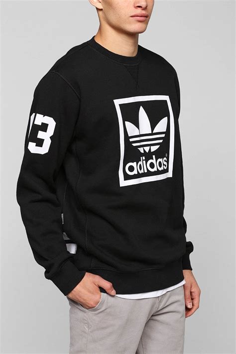 adidas trefoil crew herren sweatshirt schwarz größe l|Adidas trefoil sweatshirt men.